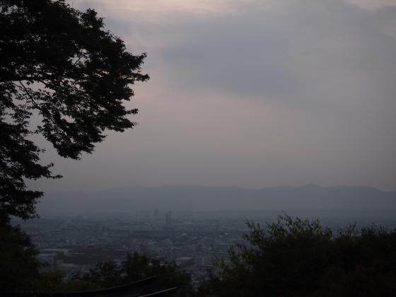 四ツ辻から見える京都のまちなみ