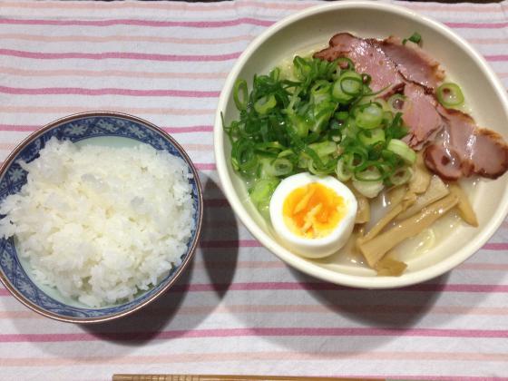 晩ご飯の手作りスガキヤラーメン